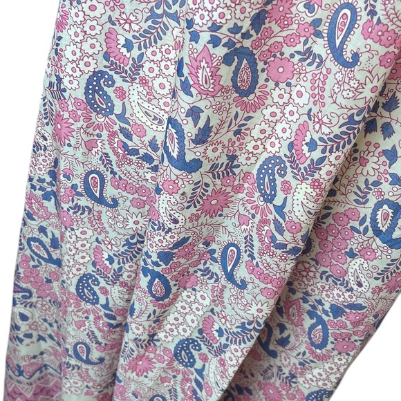 NWT Antik Batik Helene Cotton Long Sundress Light Pink Floral Print Size XS - Picture 6 of 15